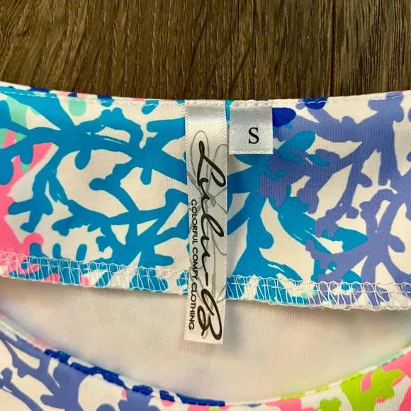 NWT Lulu B Coral Reef Print Shift Dress UPF 50 Plus Size Small new with tags​ - Picture 10 of 12